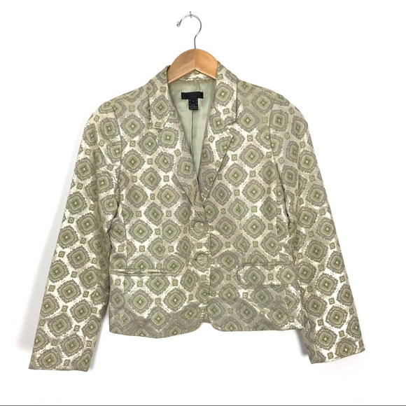 J.Crew Collection Gold Medallion Blazer 4 A6